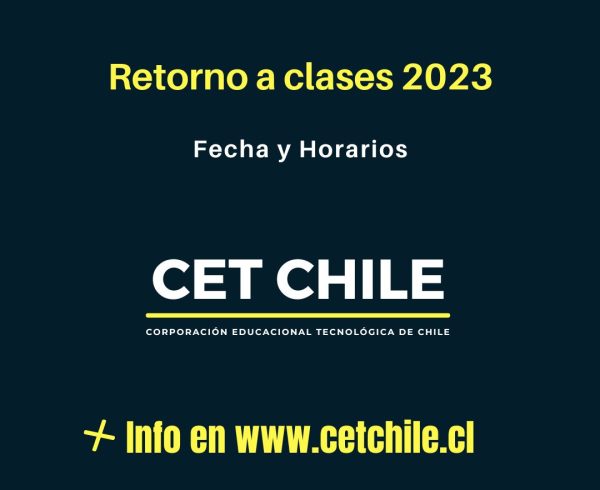 Fecha de retorno a clases Marzo 2023