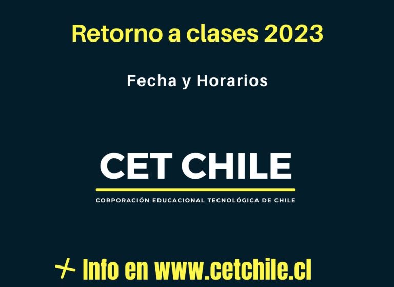 Fecha de retorno a clases Marzo 2023