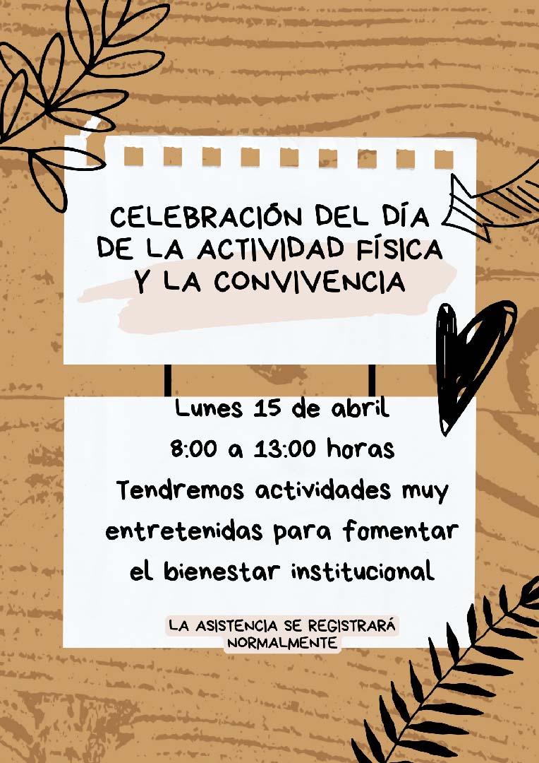 DIA DE LA ACTIVIDAD FÍSICA Y LA CONVIVENCIA