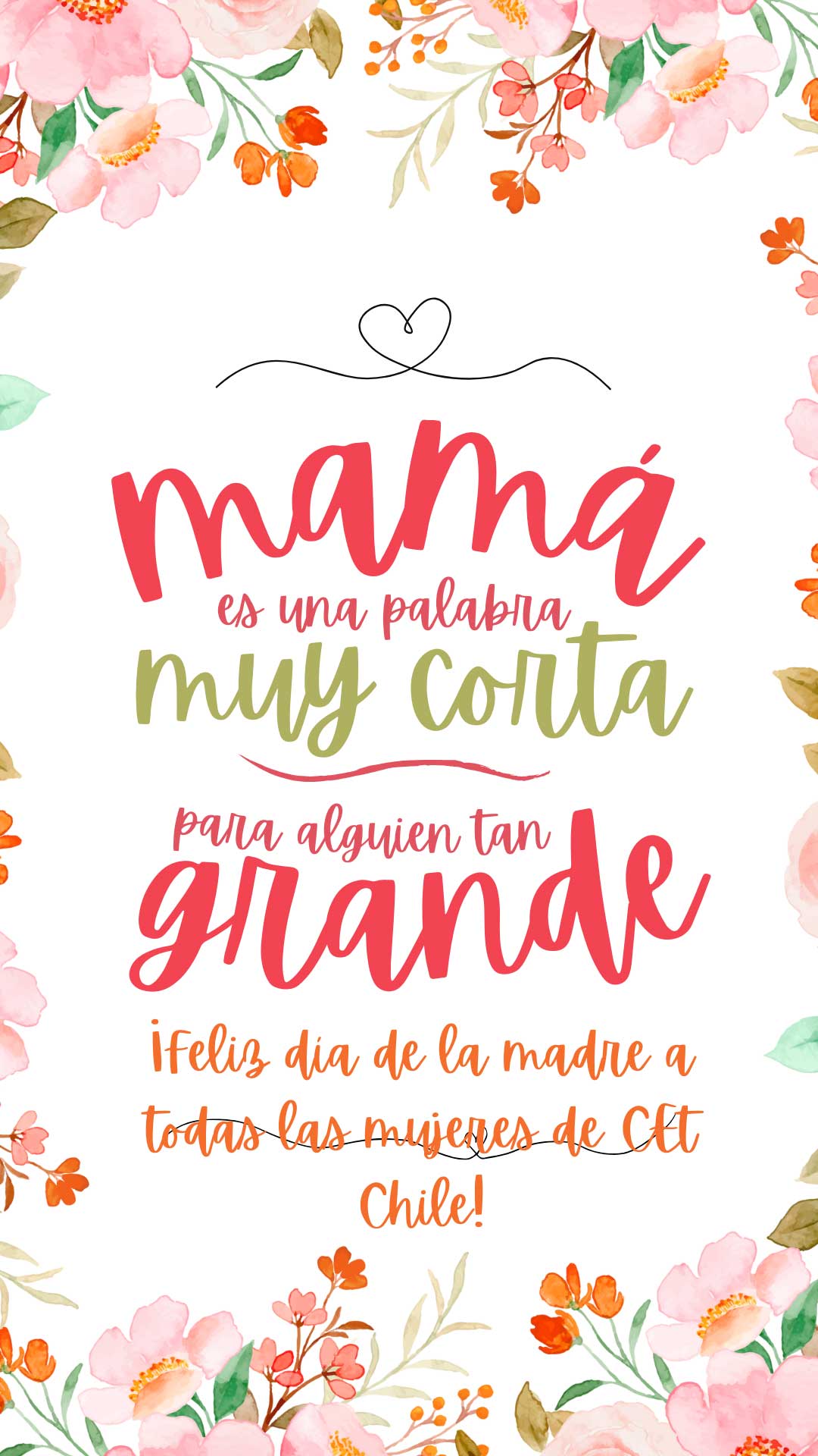 Feliz día de la madre