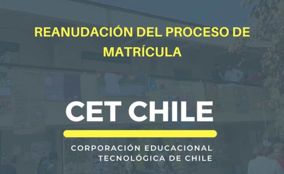 REANUDACIÓN DEL PROCESO DE MATRÍCULA